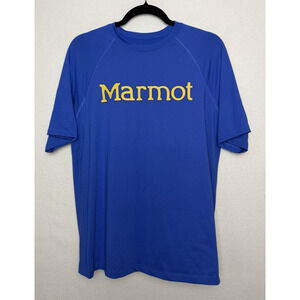 Marmot Men's Windridge Graphic Short Sleeve T-Shirt Blue Size Small